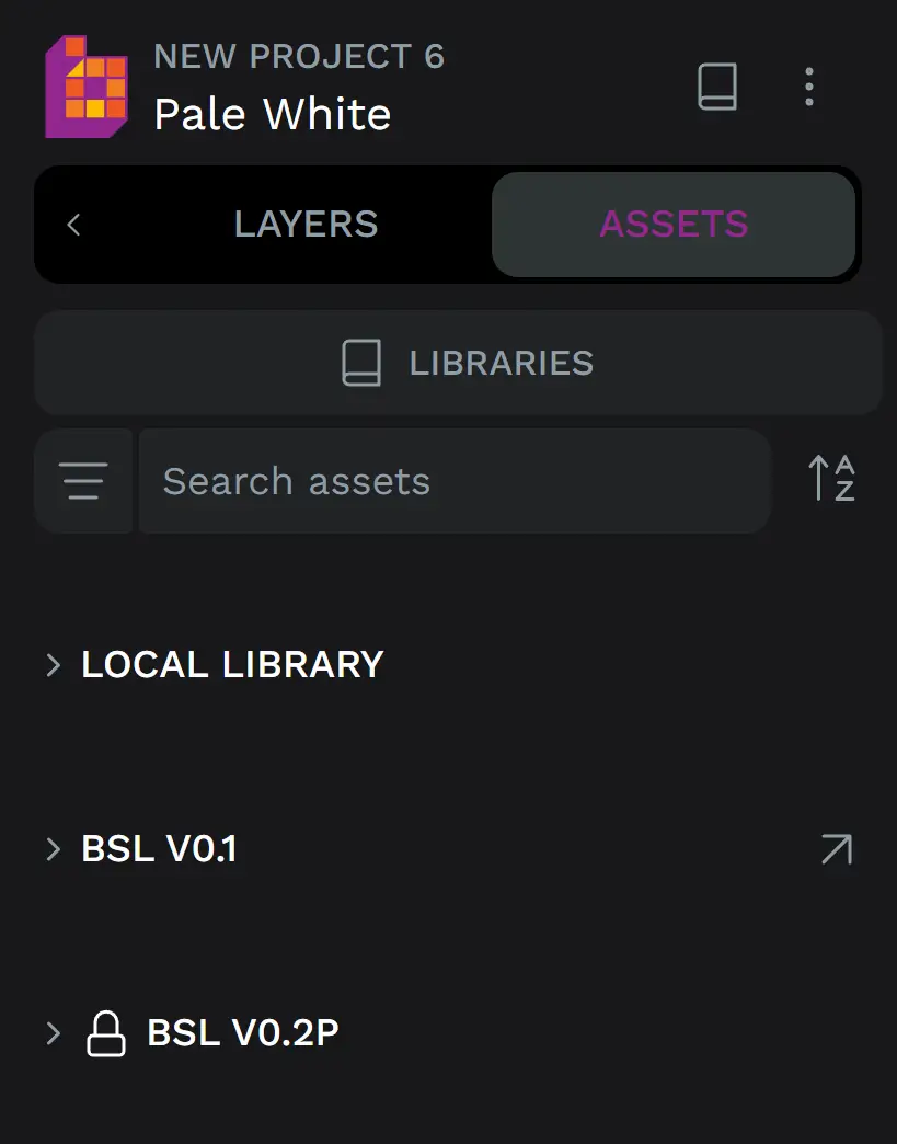 Connected libraries list